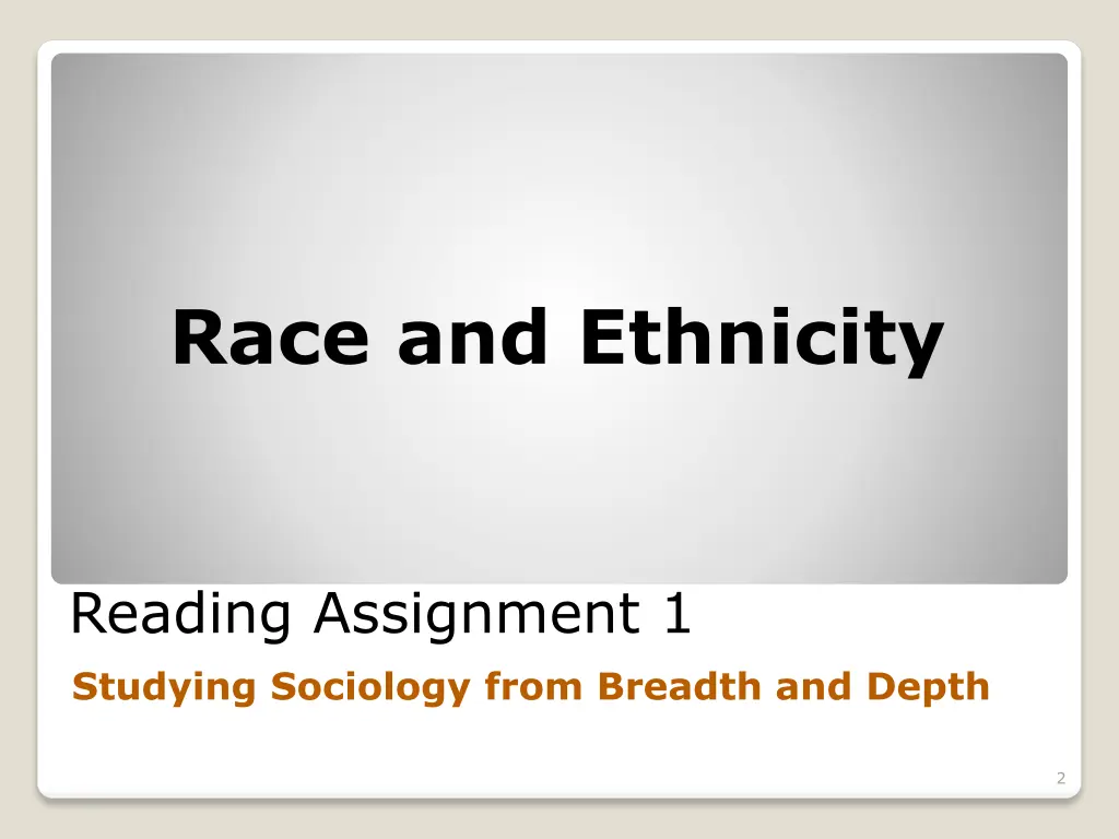 race and ethnicity