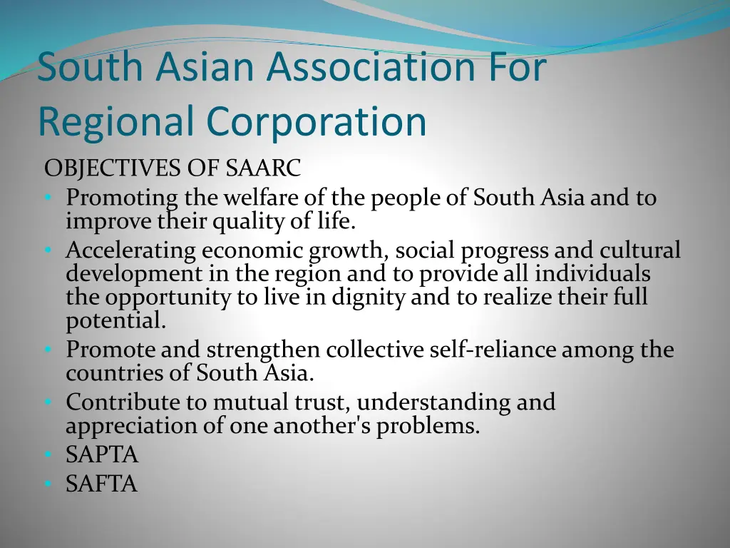 south asian association for regional corporation