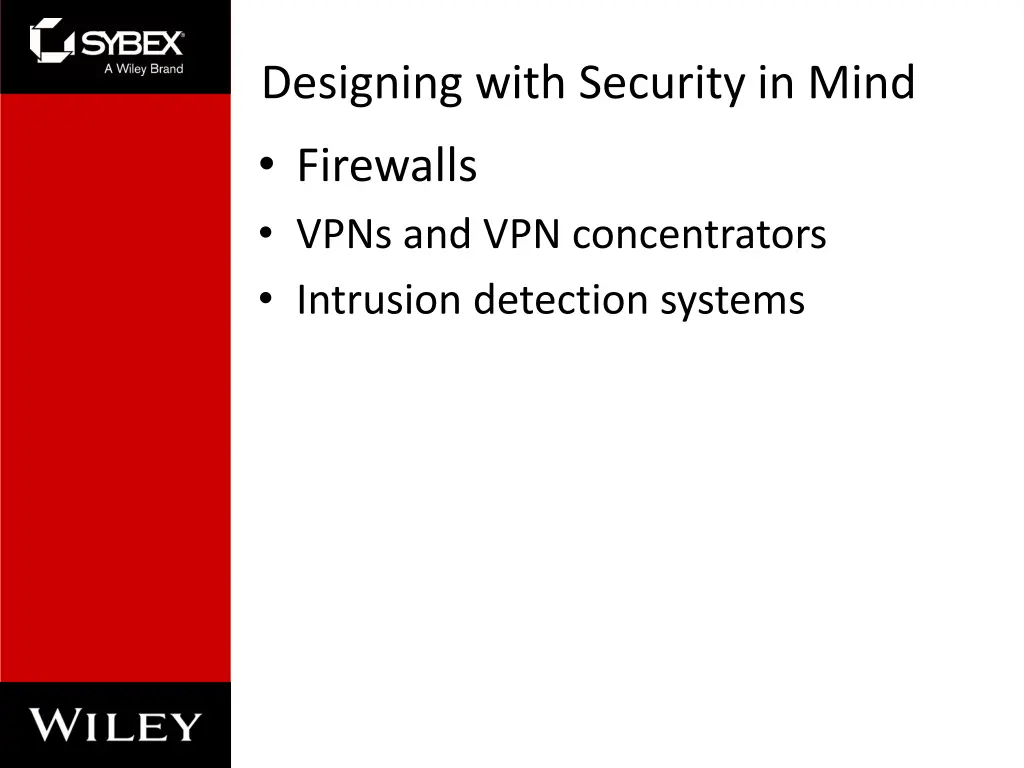 designing with security in mind firewalls vpns