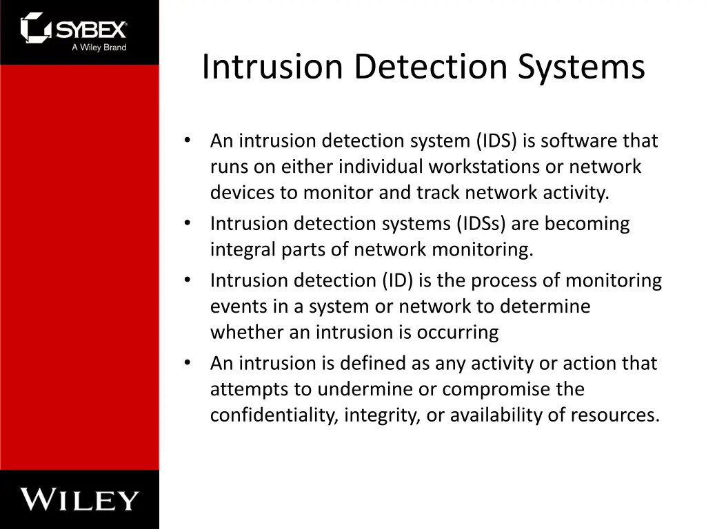 intrusion detection systems 1