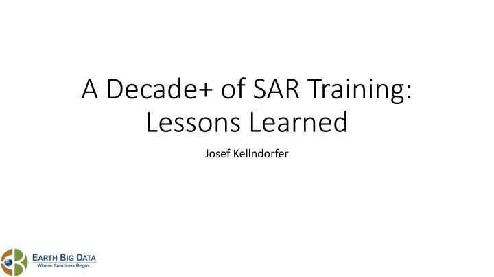 a decade of sar training lessons learned