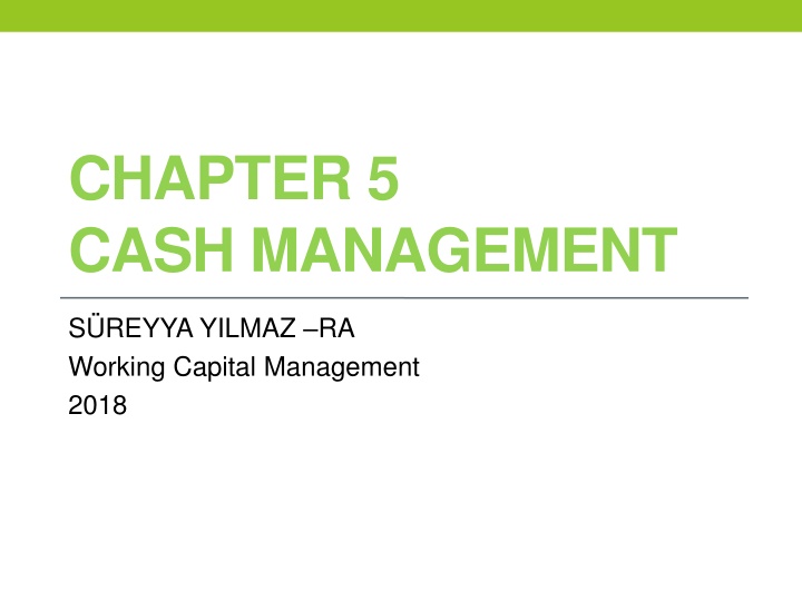 chapter 5 cash management