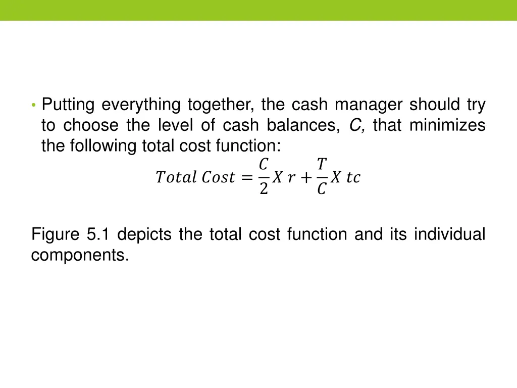 putting everything together the cash manager