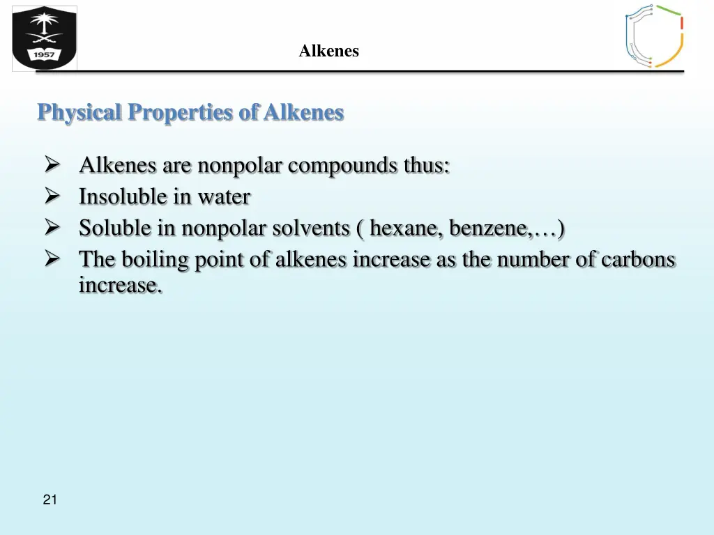 alkenes 19