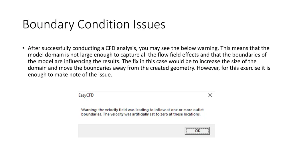 boundary condition issues