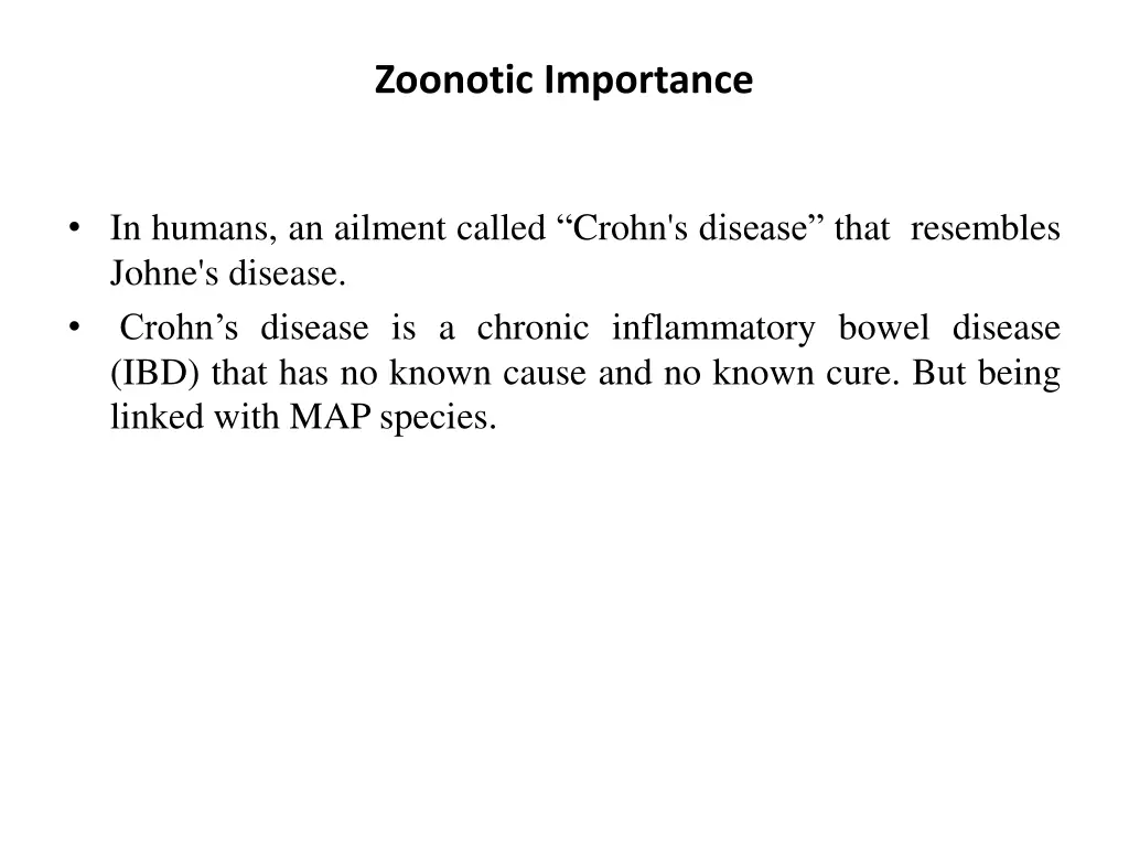 zoonotic importance