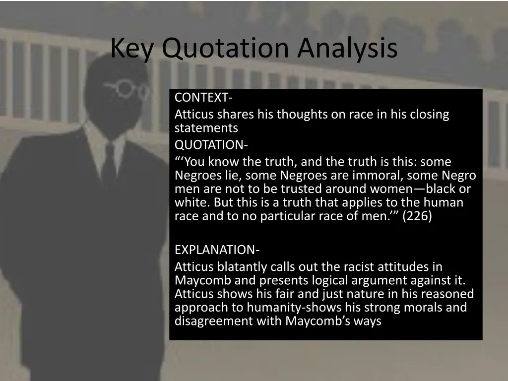 key quotation analysis