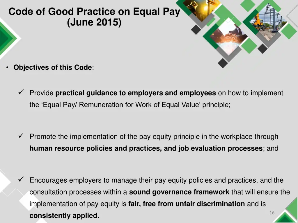 code of good practice on equal pay june 2015