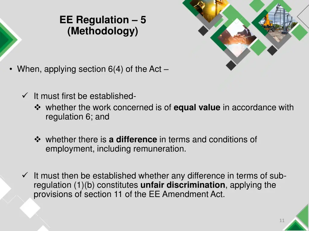 ee regulation 5 methodology