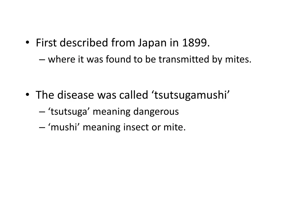 first described from japan in 1899 where