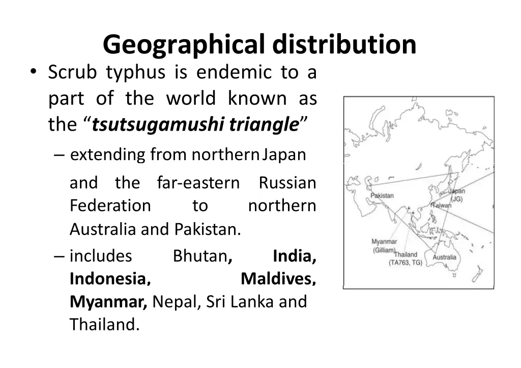 geographical distribution scrub typhus is endemic