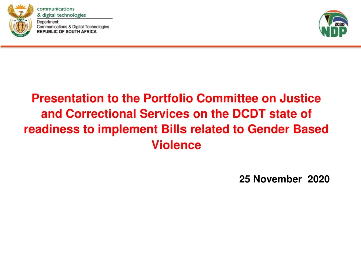 presentation to the portfolio committee