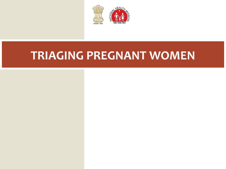 triaging pregnant women