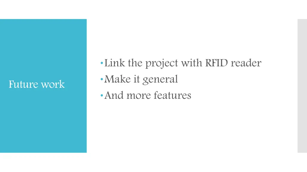 link the project with rfid reader make it general