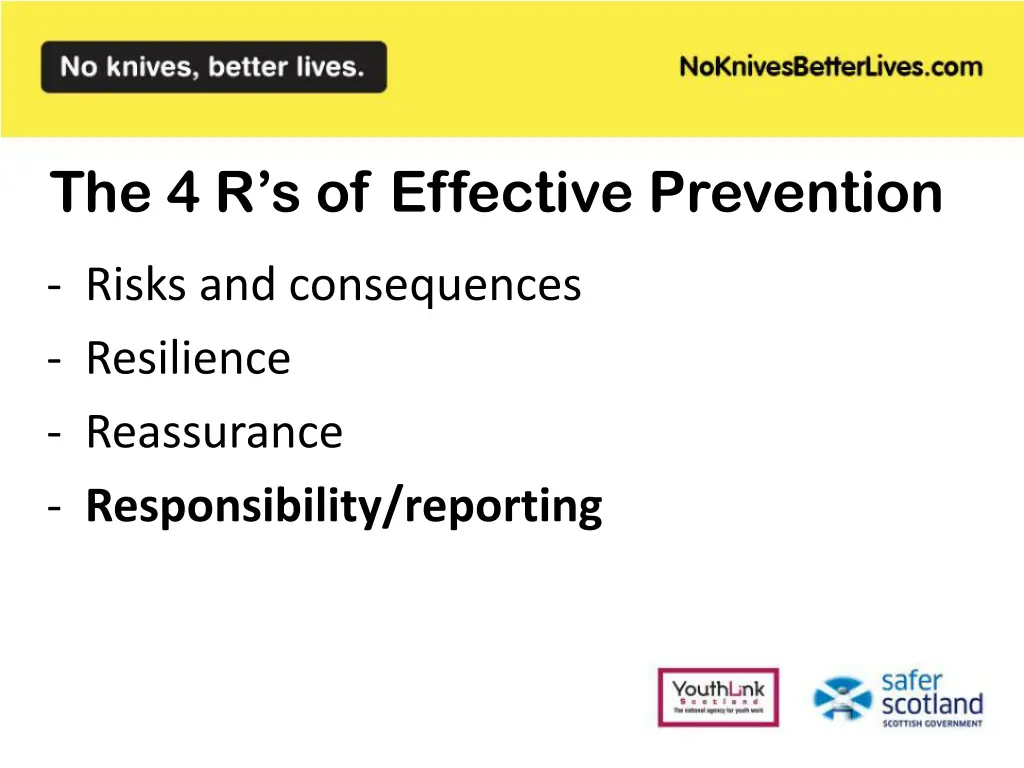 the 4 r s of effective prevention 3