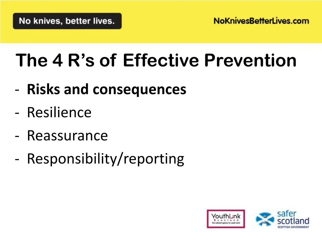 the 4 r s of effective prevention