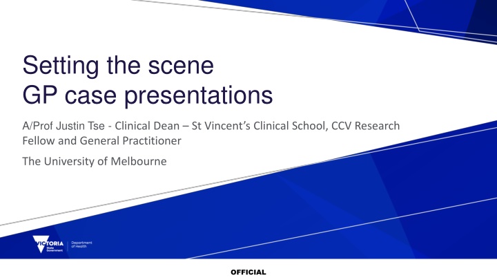 setting the scene gp case presentations