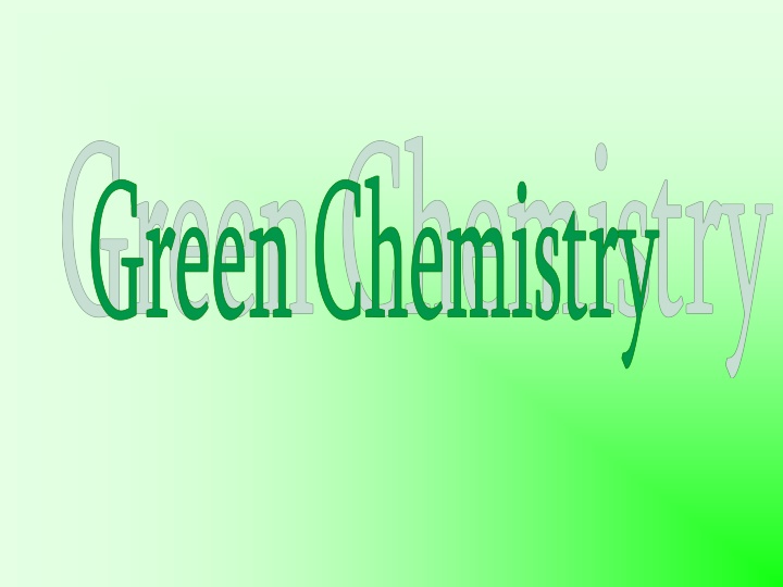 green chemistry