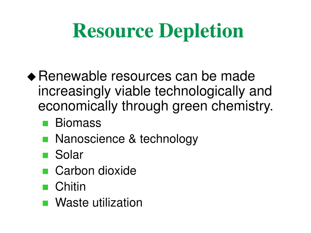 resource depletion 1