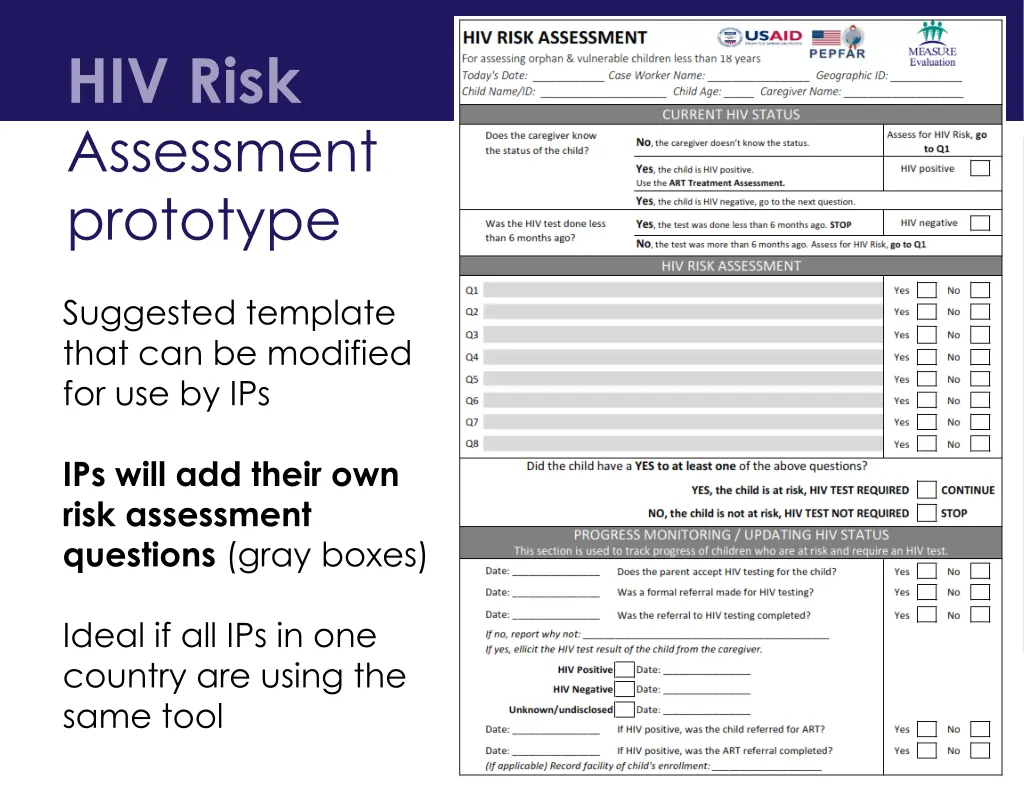 hiv risk assessment prototype