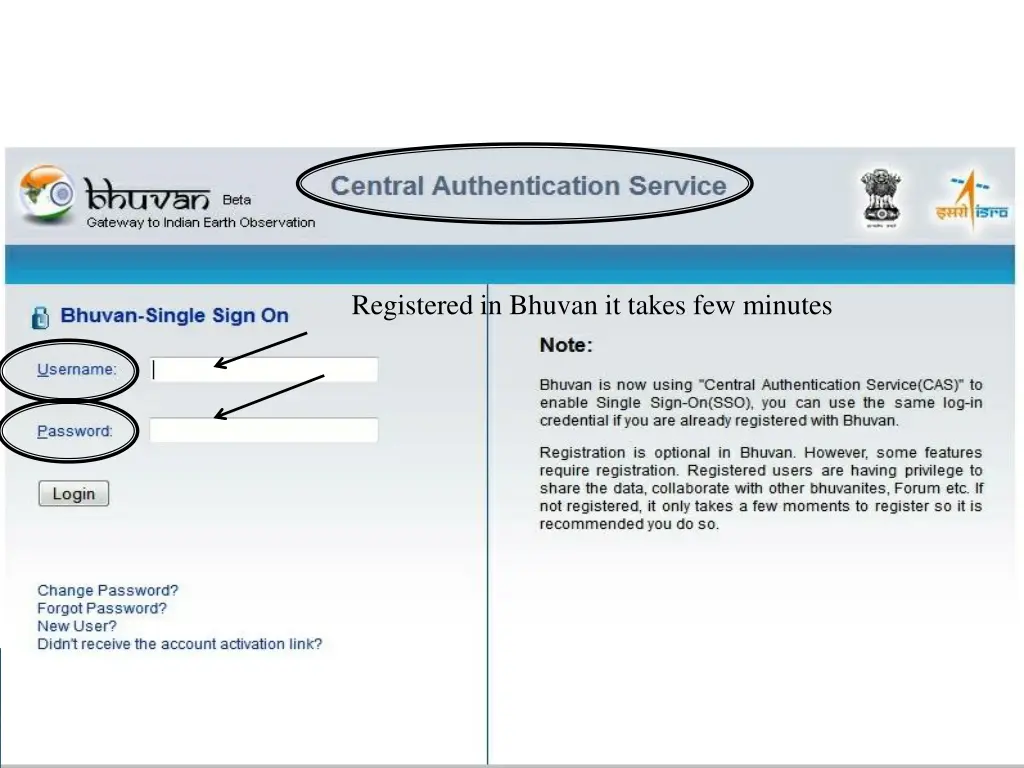 registered in bhuvan it takes few minutes