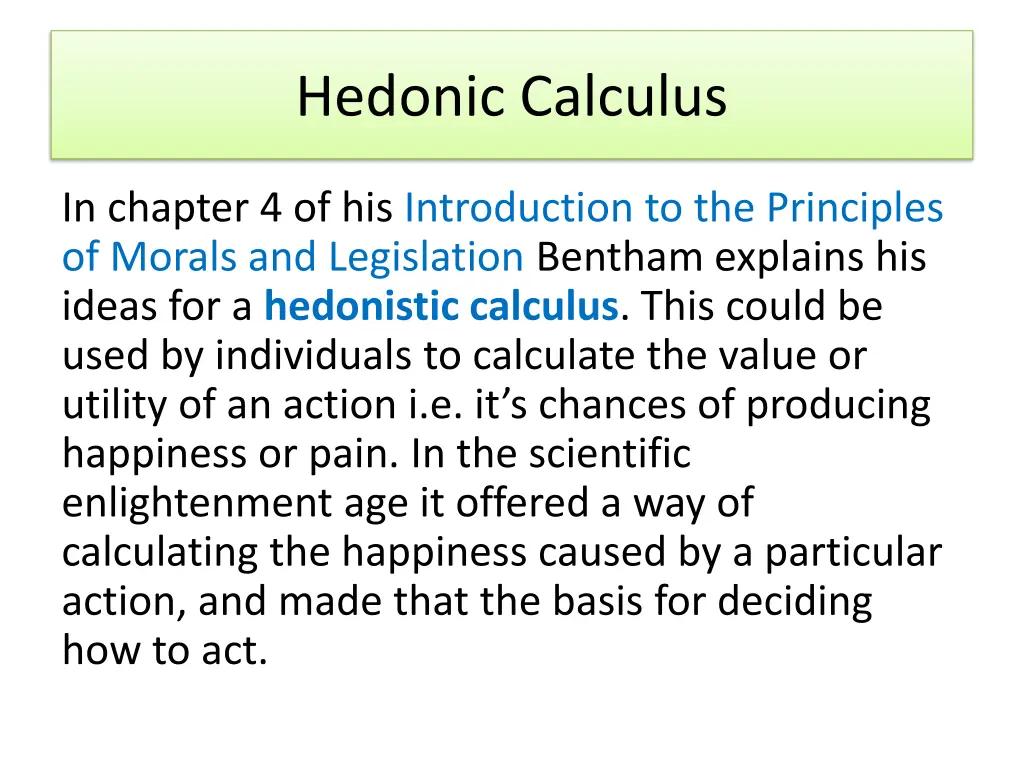 hedonic calculus