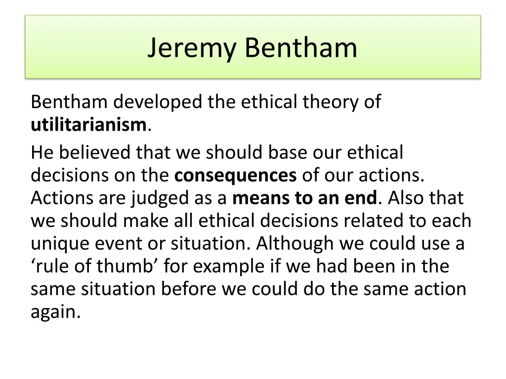 jeremy bentham