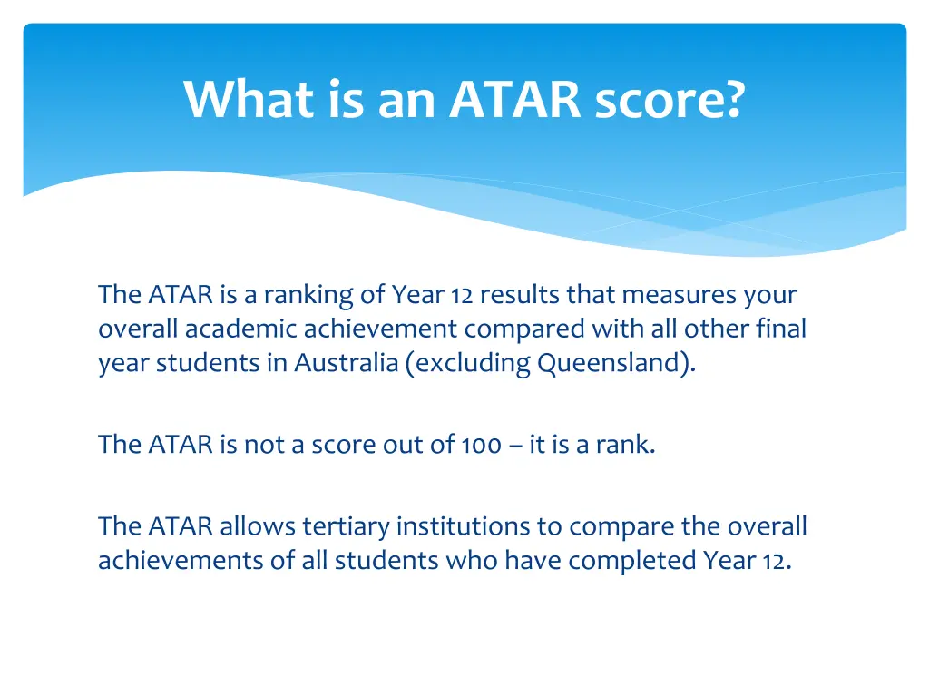 what is an atar score