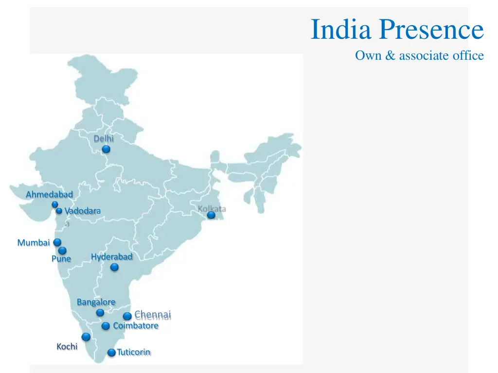 india presence own associate office