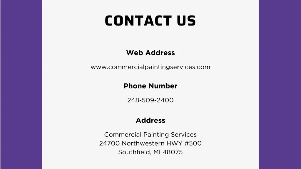 contact us