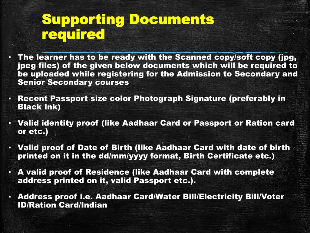 supporting documents supporting documents