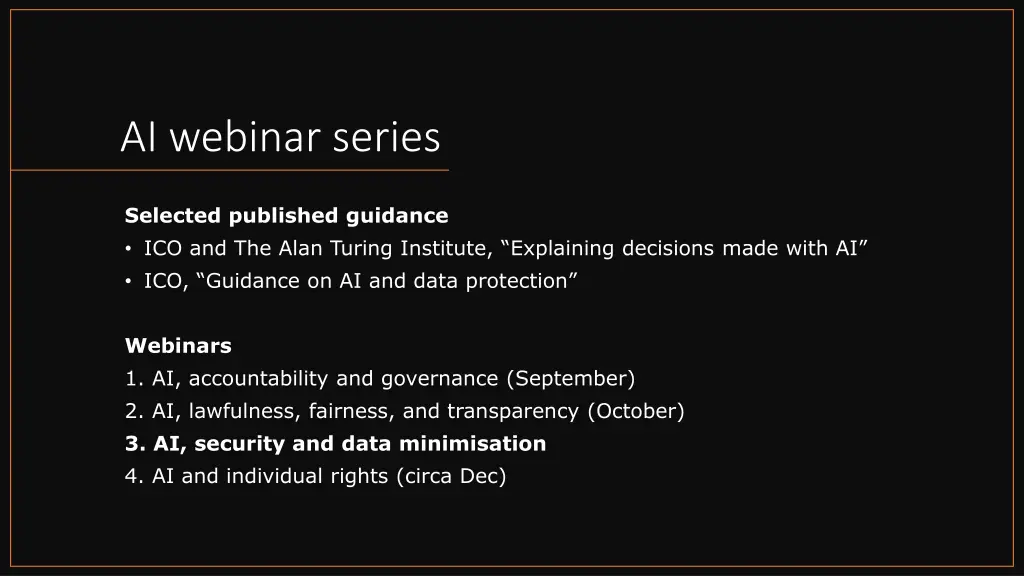 ai webinar series