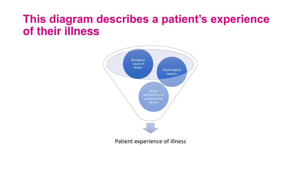 this diagram describes a patient s experience