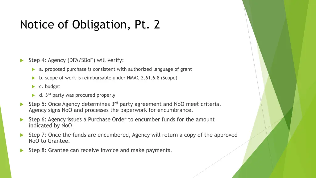 notice of obligation pt 2