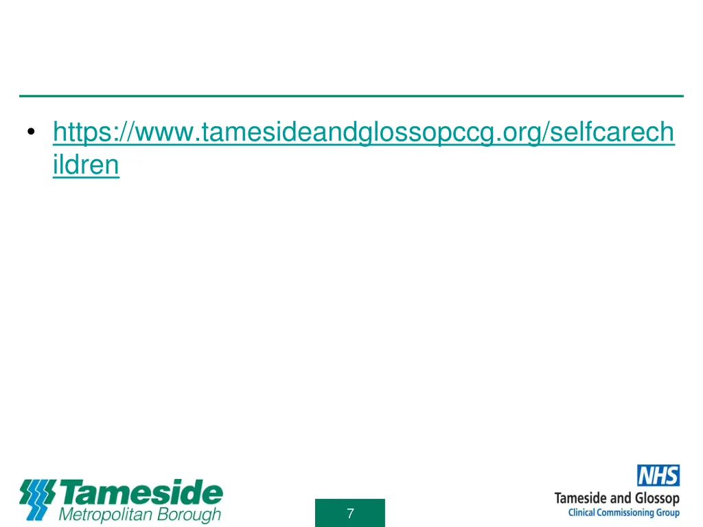 https www tamesideandglossopccg org selfcarech