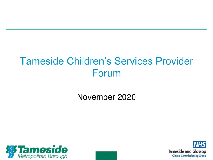 tameside children s services provider forum