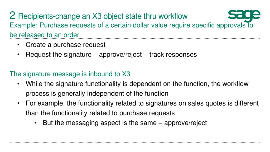 2 recipients change an x3 object state thru