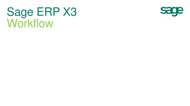 sage erp x3 workflow