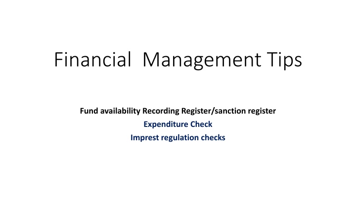 financial management tips