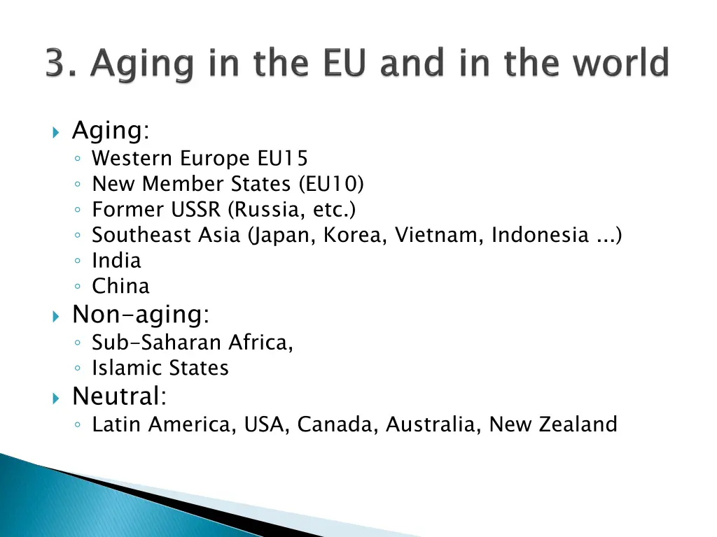 aging western europe eu15 new member states eu10