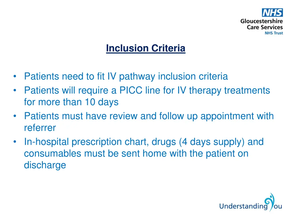 inclusion criteria