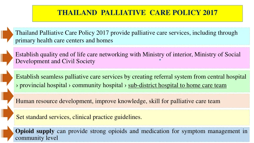 thailand palliative care policy 2017