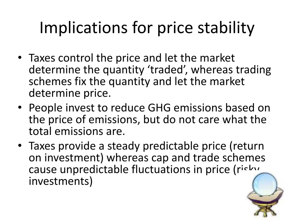 implications for price stability