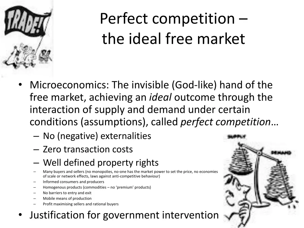 perfect competition the ideal free market