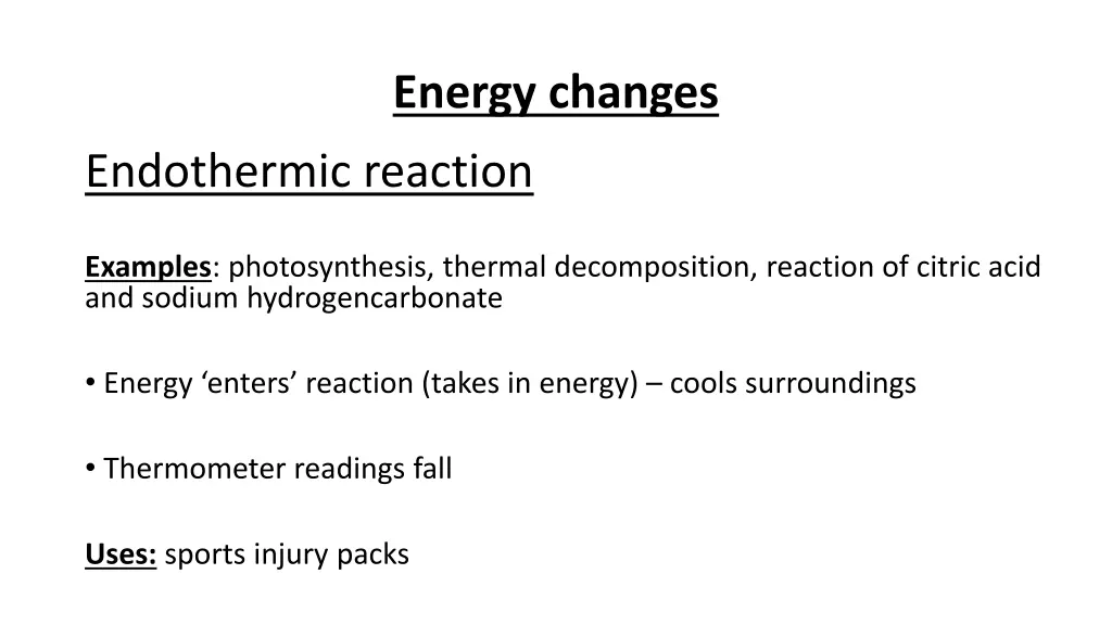 energy changes 1