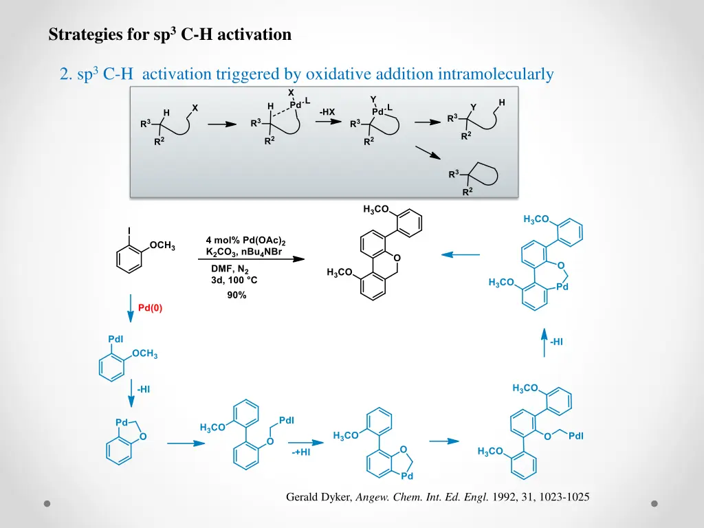 strategies for sp 3 c h activation 1