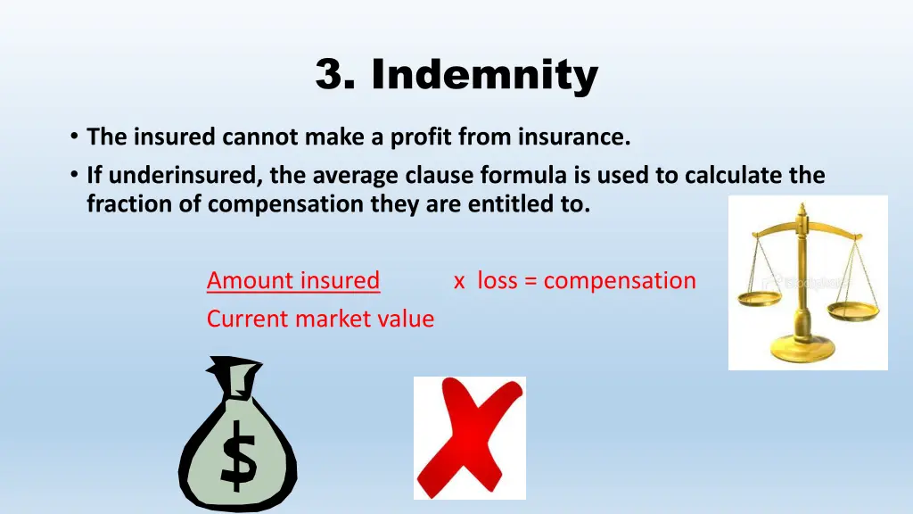 3 indemnity