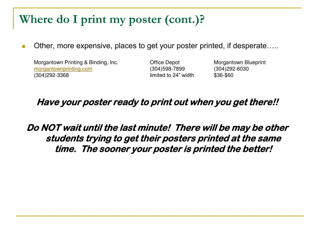 where do i print my poster cont