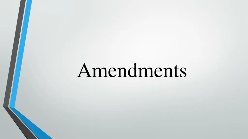 amendments