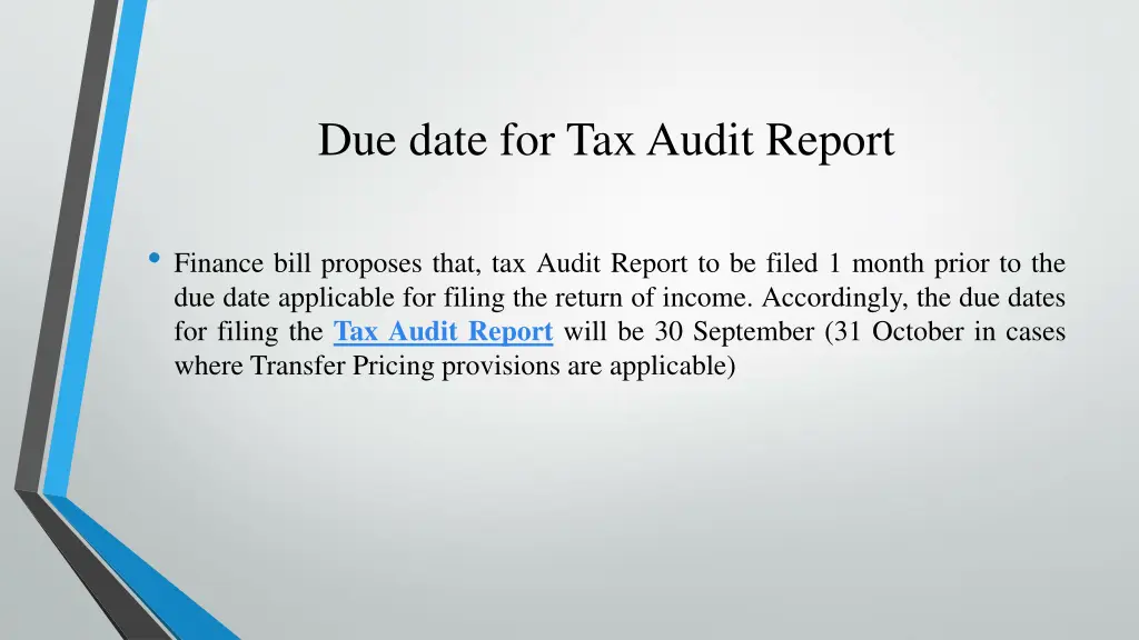 due date for tax audit report